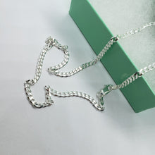 Load image into Gallery viewer, 925 Sterling Silver Curb Cuban Link Chain Necklaces Men Women 3mm Size 16" ~ 30"