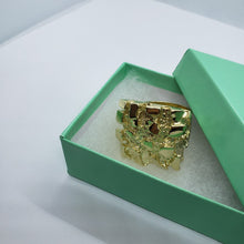 Load image into Gallery viewer, Authentic 10k Gold Nugget Ring Small Medium Large Extra Large Sizes 6-13