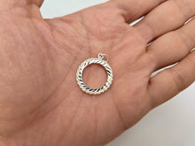 Load image into Gallery viewer, 925 Sterling Silver Rope Edge 10 Cent Dime Coin Bezel 18mm Prong Back