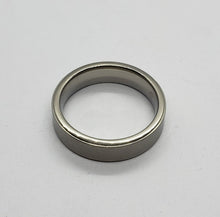 Load image into Gallery viewer, 6mm Titanium Pipe Cut Wedding Band Ring Beveled Edges Brushed Finished Size 7-14
