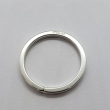 Load image into Gallery viewer, 925 Sterling Silver Split Ring Keyring Key Chain High Quality 1 1/4inch 33mm