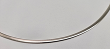Load image into Gallery viewer, 925 Sterling Silver Two Tone Reversible Plated Omega Necklace 4mm 16" to 18"
