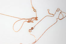 Load image into Gallery viewer, 10K Solid Rose Gold Rolo (1mm) & Box (0.6mm) Chain 16-24"