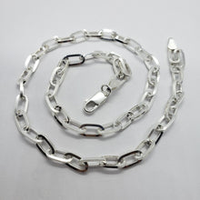 Load image into Gallery viewer, 925 Sterling Silver Paperclip Chain Necklace Bracelet 5.5 mm Sizes 7-30 inch