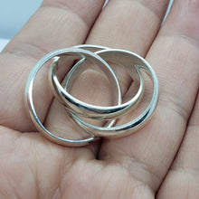 Load image into Gallery viewer, Sterling Silver Rolling Domed Band Ring for Men Women 5mm Handmade Size 6 to 14