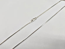 Load image into Gallery viewer, 925 Sterling Silver Octagon Diamond Cut Snake Chain Necklace 1.2mm 16" to 30"