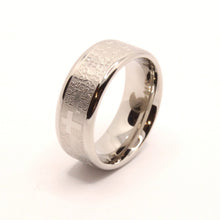 Load image into Gallery viewer, Stainless Steel Christian Lord's Prayer Bullnose Edges Wedding Ring Band 8mm