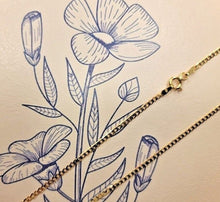 Load image into Gallery viewer, 10K Solid Yellow Gold Curb Cuban Link Chain Necklace 2mm 16"~30"