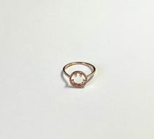 Load image into Gallery viewer, 14K Solid Rose Gold Dainty Smile Face Ring Band Handmade Women Girl Size 4~10