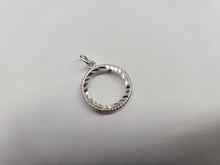Load image into Gallery viewer, 925 Sterling Silver Rope Edge 3 Cent Piece Coin Bezel 14mm Prong Back