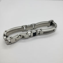 Load image into Gallery viewer, Stainless Steel Cable and Black Carbon Fiber Bracelet High Quality For Men 1/2in
