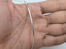 Load image into Gallery viewer, 925 Sterling Silver Round Omega Chain Necklace Women Italy 3mm 7" to 18"