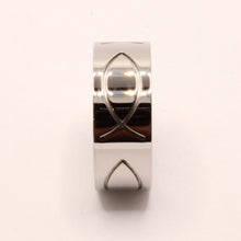Load image into Gallery viewer, Stainless Steel Ichthus Christian Jesus Fish Symbol Wedding Band Ring 8mm
