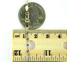 Load image into Gallery viewer, 14K Yellow White Rose Gold Tri-Color Valentino Link Chain Necklace 2.8mm 16"-24"