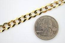 Load image into Gallery viewer, 14K Authentic Solid Yellow Gold Cuban Chain Men Women 7mm/7"~9"&20"~30"