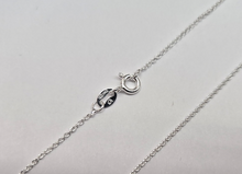 Load image into Gallery viewer, 925 Sterling Silver Thin Cable Link Chain Necklace Bracelet 1.1mm 16" to 20"