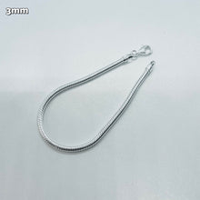 Load image into Gallery viewer, 925 Sterling Silver Snake Chain Necklaces & Bracelets 3mm Very Thick