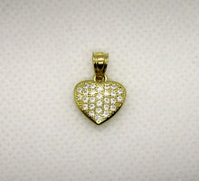 Load image into Gallery viewer, Authentic 10K Yellow Gold Sparkling Heart Pendant for Girl Women 2 Colors