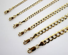 Load image into Gallery viewer, 10K Authentic Solid Yellow Gold Cuban Chain Necklace 2mm-10mm Size 16"~30"