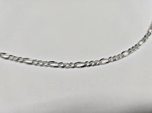 Load image into Gallery viewer, 925 Sterling Silver Thin Flat Figaro Link Chain Necklace Bracelet 4mm 7" to 30"