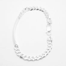Load image into Gallery viewer, 925 Sterling Silver Personalized Custom Engraved Curb Link ID Bracelet 6mm Wide