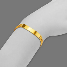 Load image into Gallery viewer, 14K Yellow Gold ID Bracelet 10mm ID 9mm Wide Curb Light Chain 8" 8.5" Engraving