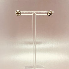 Load image into Gallery viewer, Sterling Silver Synthetic Opal Stud Heart Earrings