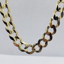 Load image into Gallery viewer, 10K Yellow Gold Solid Cuban Link Chain Curb Necklace Bracelet 10mm, 8"~30"
