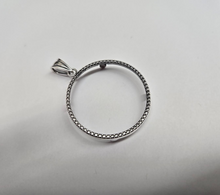 Load image into Gallery viewer, 925 Sterling Silver 50 Cent Half Dollar Bezel Illusion Edge 30mm Prong Back
