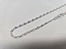 Load image into Gallery viewer, 925 Sterling Silver Puffed Anchor Chain Anklet 2.4mm, Fits 9" to 9.5" Ankles