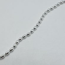 Load image into Gallery viewer, Sterling Silver Oval Pallini Bead Ball Chain Necklaces Bracelets 2.5mm 7"~30"