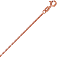 Load image into Gallery viewer, Authentic 14K Gold D/C Twisted Box Chain Necklace 3 Colors / 1-1.5mm / 16"-24"