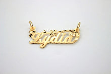 Load image into Gallery viewer, Authentic 10K Solid Yellow Gold Handmade Personalized Custom Name Pendant