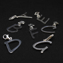 Load image into Gallery viewer, 925 Sterling Silver 26-Alphabet Easygoing Handwriting Initial Pendant with Clasp