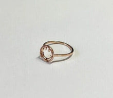 Load image into Gallery viewer, 14K Solid Rose Gold Dainty Smile Face Ring Band Handmade Women Girl Size 4~10