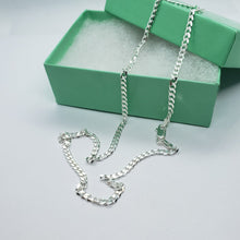 Load image into Gallery viewer, 925 Sterling Silver Curb Cuban Link Chain Necklaces Men Women 3mm Size 16" ~ 30"