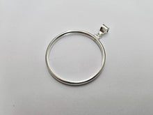 Load image into Gallery viewer, 925 Sterling Silver Mexican Peso Dollar Coin Bezel 38mm Screw Top Coin Edge