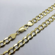 Load image into Gallery viewer, 10K Yellow Gold Solid Cuban Link Chain Curb Necklace Bracelet 8mm, 8"~30"