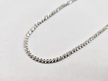 Load image into Gallery viewer, 925 Sterling Silver Sparkle Rock Chain Diamond Cut Necklace 2.3mm 7" to 24"