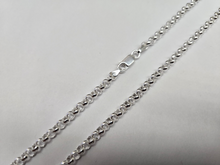 Load image into Gallery viewer, 925 Sterling Silver Medium Thick Italian Rolo Chain Necklace 4mm 7" to 30"