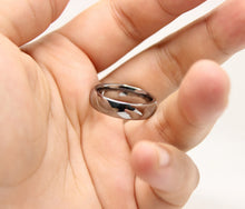 Load image into Gallery viewer, Tungsten Carbide Smooth Domed Mirror Polish Finish Wedding Band Thumb Ring 6mm
