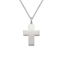 Load image into Gallery viewer, 14K Yellow White Gold Cross Pendant Charm Men Women High Polished 4 Various Size