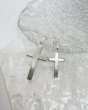 Load image into Gallery viewer, 925 Sterling Silver Simple Thick Cross Pendant 2 Sizes 21.7mm or 29mm