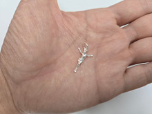 Load image into Gallery viewer, 925 Sterling Silver Body of Christ Crucifix Cross Pendant 3/4 Inch (19mm) Tall
