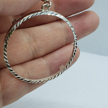 Load image into Gallery viewer, 925 Sterling Silver Mexican 1 Peso Bezel 34 mm Coins Prong Back Diamond Cut