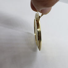 Load image into Gallery viewer, 10k Yellow Gold Eagle Mexico 50 Peso Coin Bezel 2" (50mm) Diameter Greek Key
