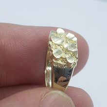 Load image into Gallery viewer, Authentic 10k Gold Nugget Ring Small Medium Large Extra Large Sizes 6-13