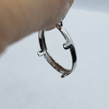 Load image into Gallery viewer, Sterling Silver Nickel Bezel 22mm Coins Prong Back Round Edge 5 Cent 21.21mm