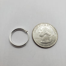 Load image into Gallery viewer, 2mm Thick Sterling Silver 18mm Endless Hoop Earrings 3/4 inch Round Ageless