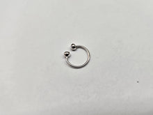 Load image into Gallery viewer, Sterling Silver Horseshoe Nose Ring Septum Piercing Cartilage Earring 10-14mm